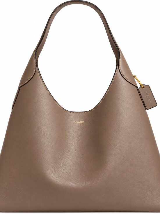 Coach Handbags - NWT Coach Brooklyn Shoulder Bag 39 Dark Stone Leather